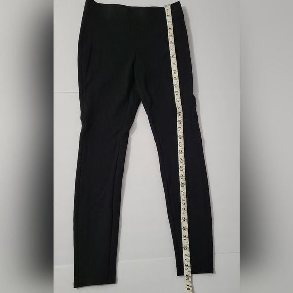 Bar III Black Punk Rock Scene Studded Minimalist High Waist Leggings - Picture 5 of 11